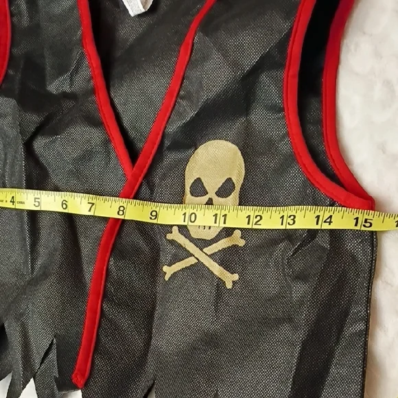 Pirate Costume for Kids - Black and Red - Picture 8 of 12